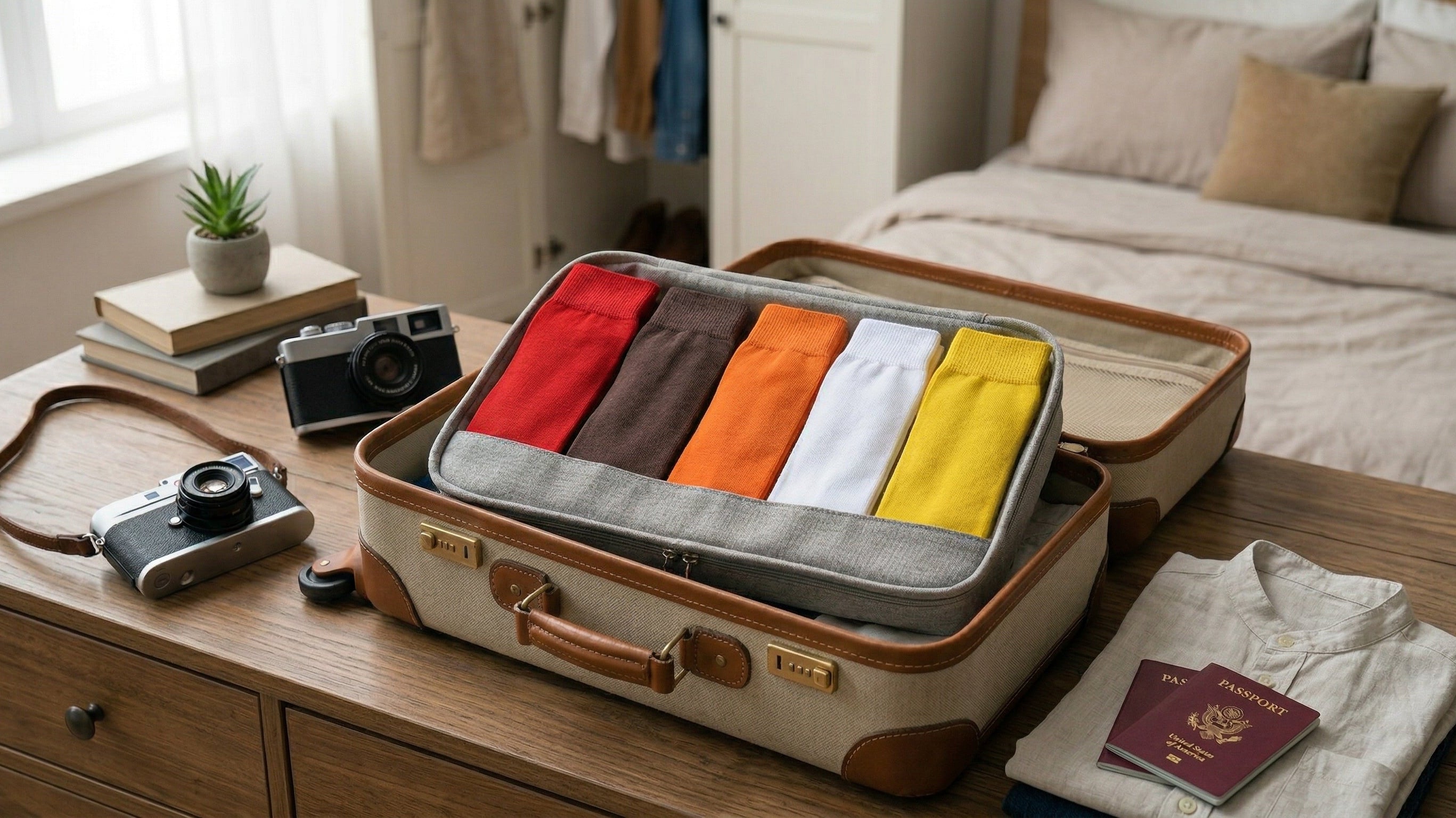 The Ultimate Travel Capsule: The Only 5 Pairs of Socks You Need to Pack