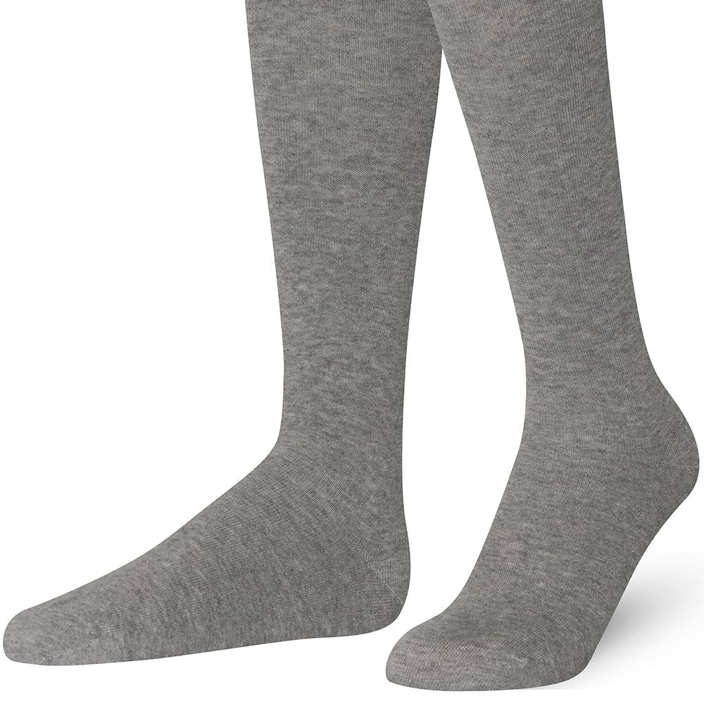 Unisex wearing ash Mysocks knee-high combed cotton socks