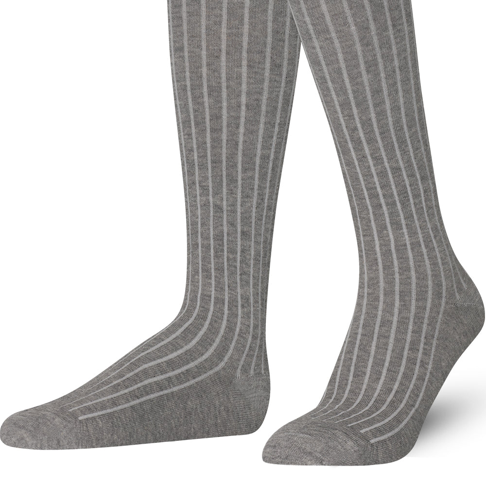 Ash Mysocks plain ribbed knee high socks made of extra fine combed cotton.
