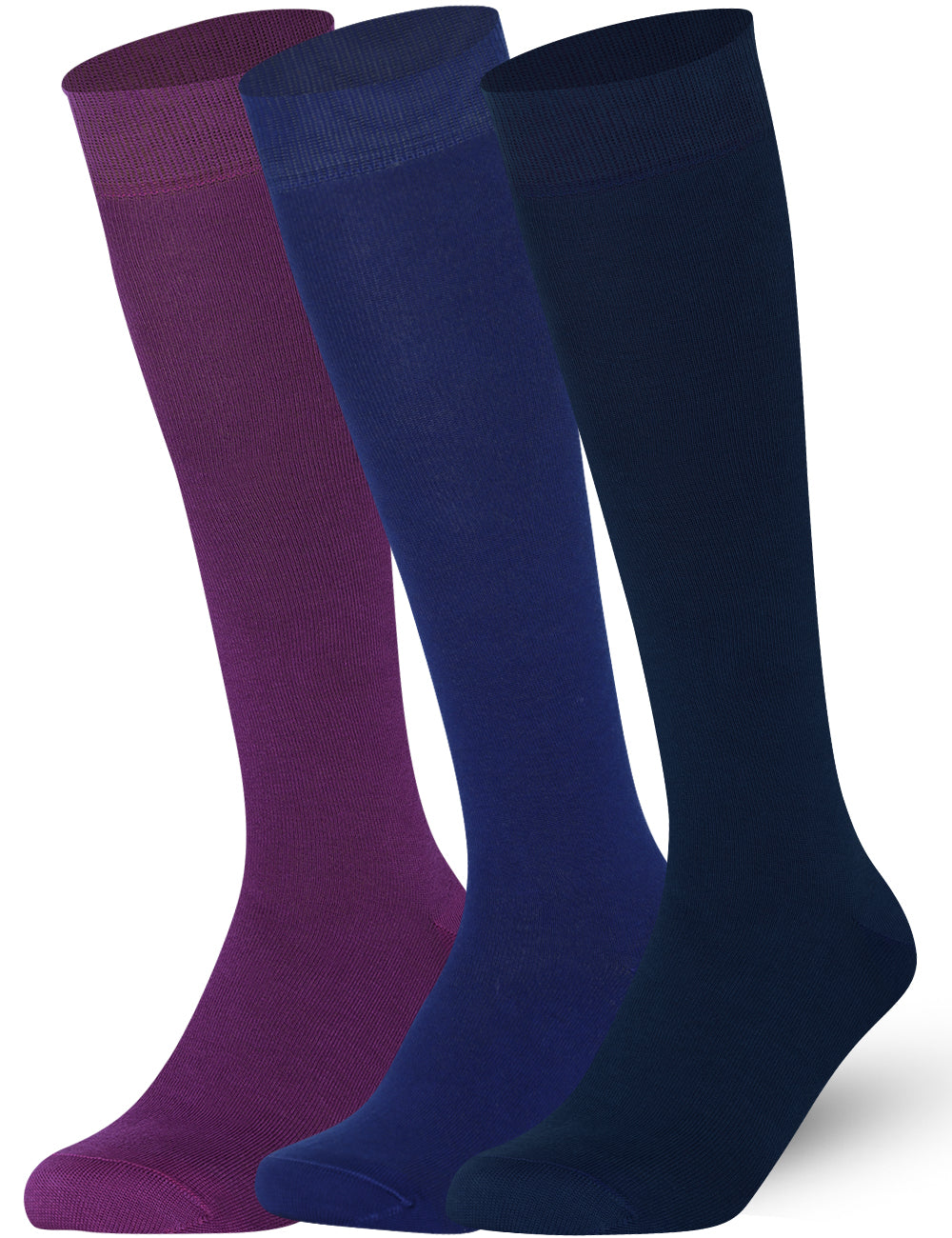 Multicolour Mix Mysocks knee high Plain socks made of extra fine combed cotton.