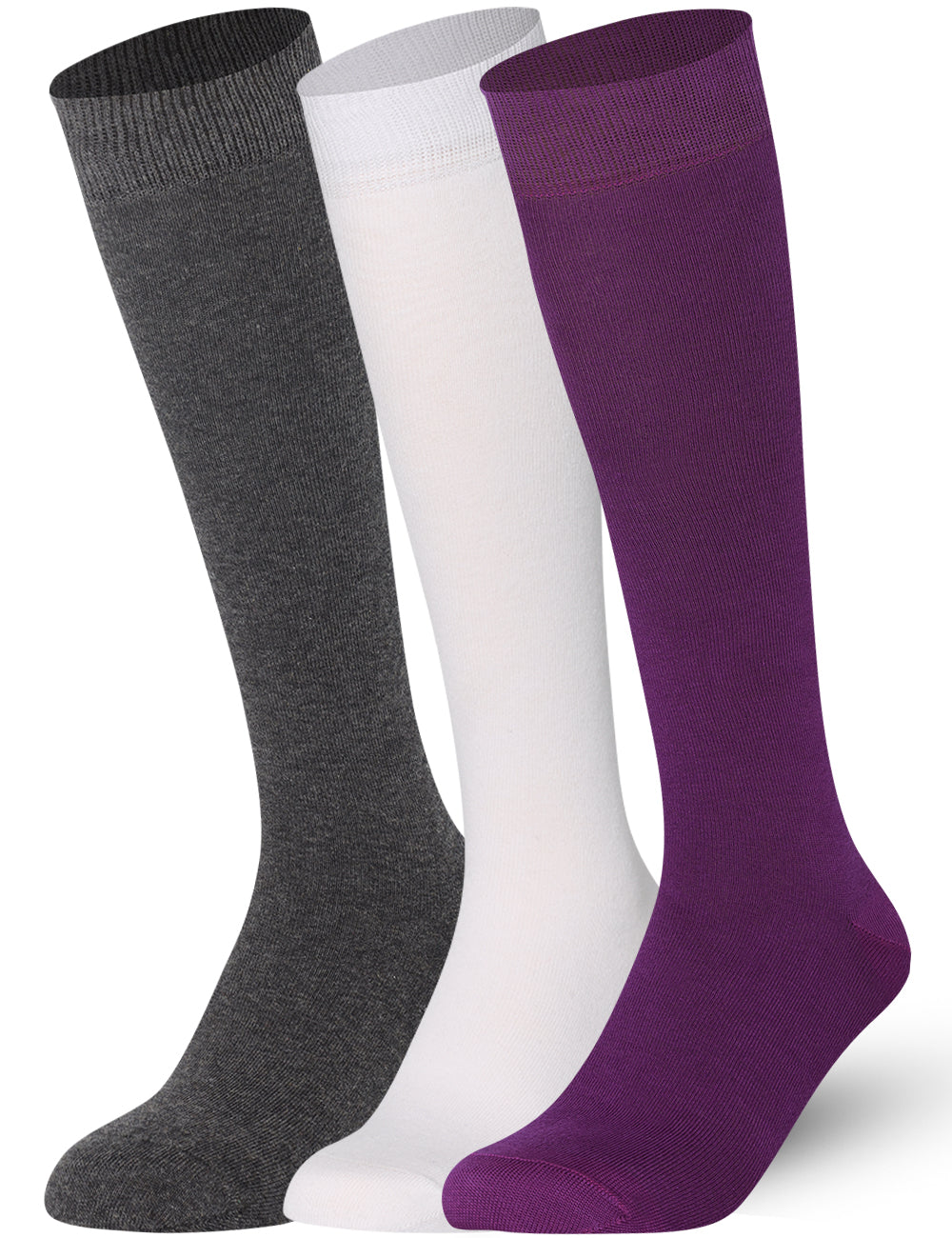 Multicolour Mix Mysocks knee high Plain socks made of extra fine combed cotton.