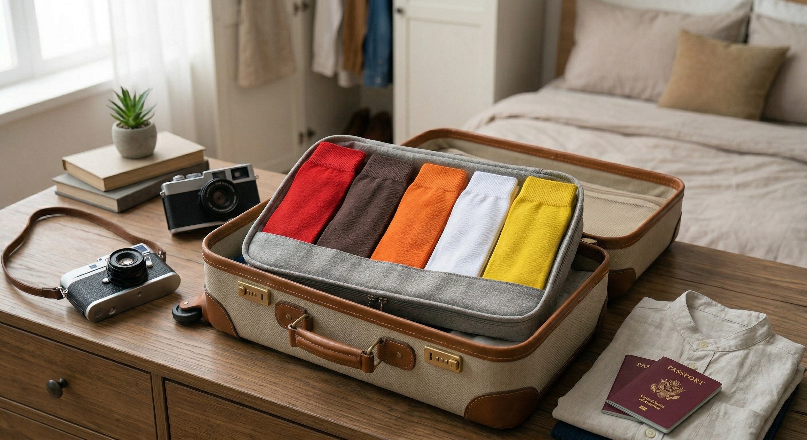 The Ultimate Travel Capsule: The Only 5 Pairs of Socks You Need to Pack