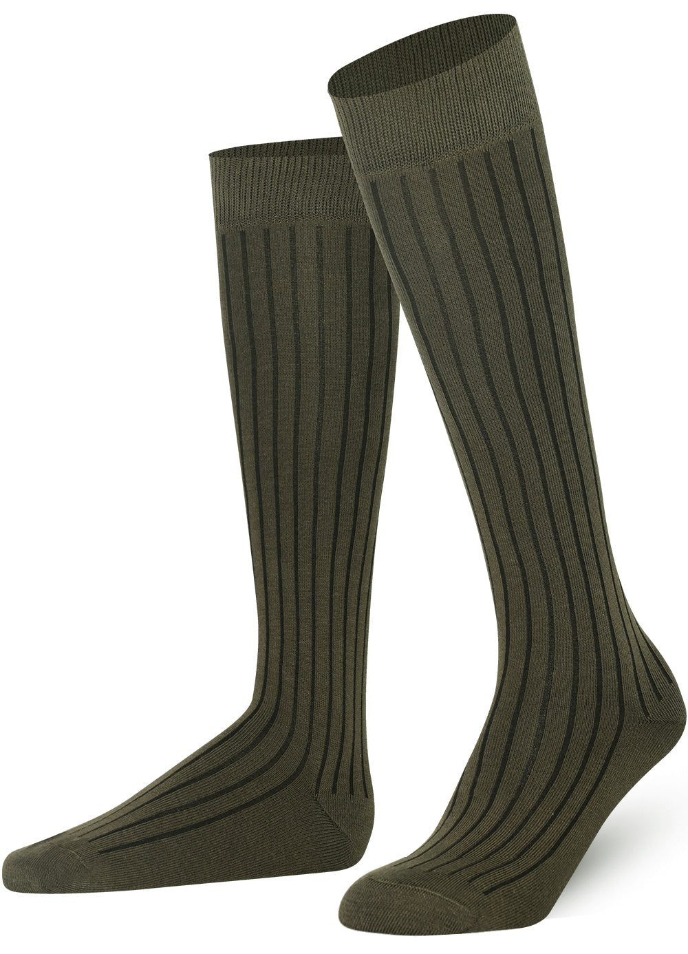 Mysocks Ribbed Knee High Socks | Combed Cotton & Seamless Toe