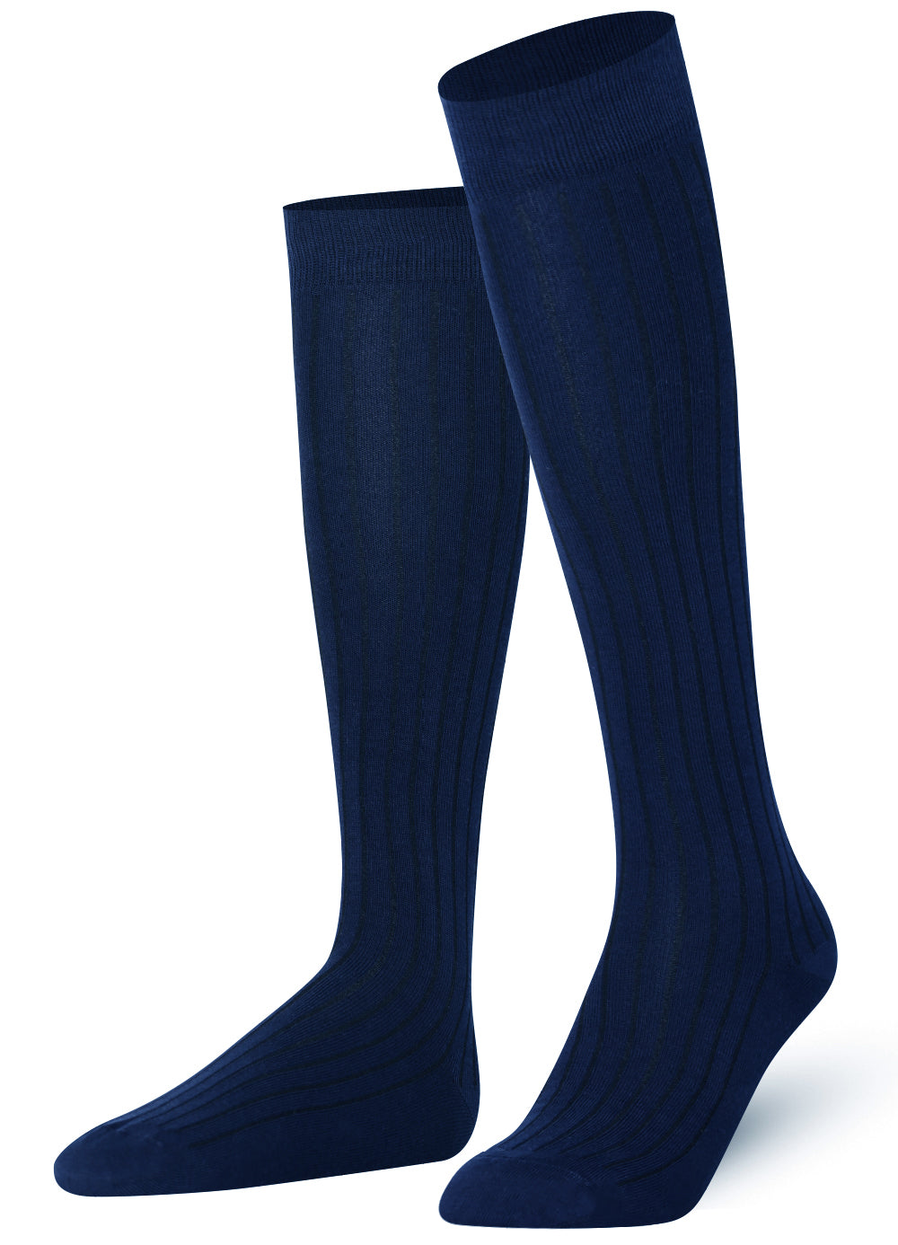 Mysocks Ribbed Knee High Socks | Combed Cotton & Seamless Toe