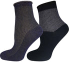 Mysocks women's luxury glitter ribbed ankle socks, featuring a 2-pair pack in sparkling metallic colors made with premium Lurex fabric.