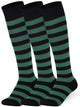 Mysocks Stripe 3 Pairs Knee High Socks | Combed Cotton & Seamless Toe