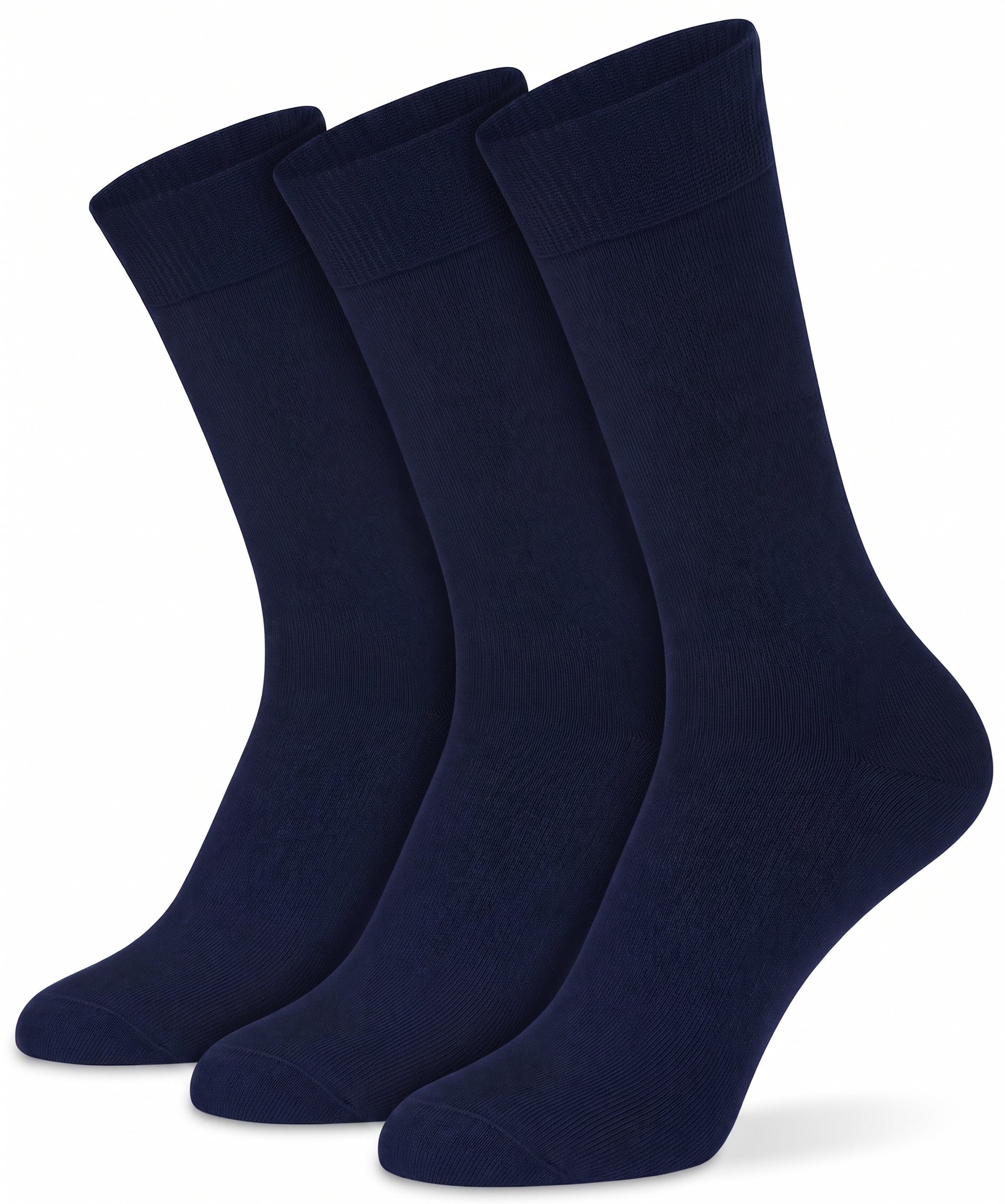 Mysocks Plain 3 Pairs Socks | Combed Cotton & Seamless Toe 04