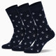 Mysocks 3 Pairs Anchor Design Socks | Combed Cotton & Seamless Toe
