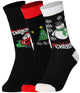 Mysocks 3 Pairs Christmas Design Socks | Combed Cotton & Seamless Toe