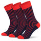 Mysocks 3 Pairs Ribbed Socks | Combed Cotton & Seamless Toe