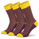 Mysocks 3 Pairs Ribbed Socks | Combed Cotton & Seamless Toe