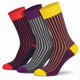 Mysocks 3 Pairs Ribbed Socks | Combed Cotton & Seamless Toe