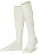 Unisex wearing cream Mysocks knee-high combed cotton socks