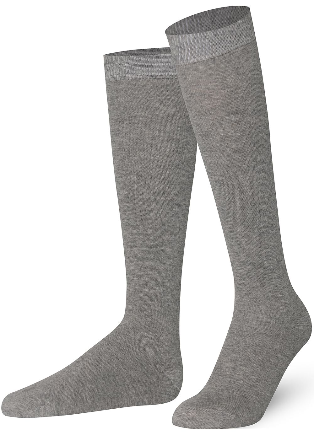 Unisex wearing ash Mysocks knee-high combed cotton socks