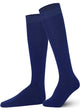 Unisex wearing ındigo Mysocks knee-high combed cotton socks