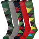 Mysocks Multi Design 5 Pairs Knee High Socks | Combed Cotton & Seamless Toe