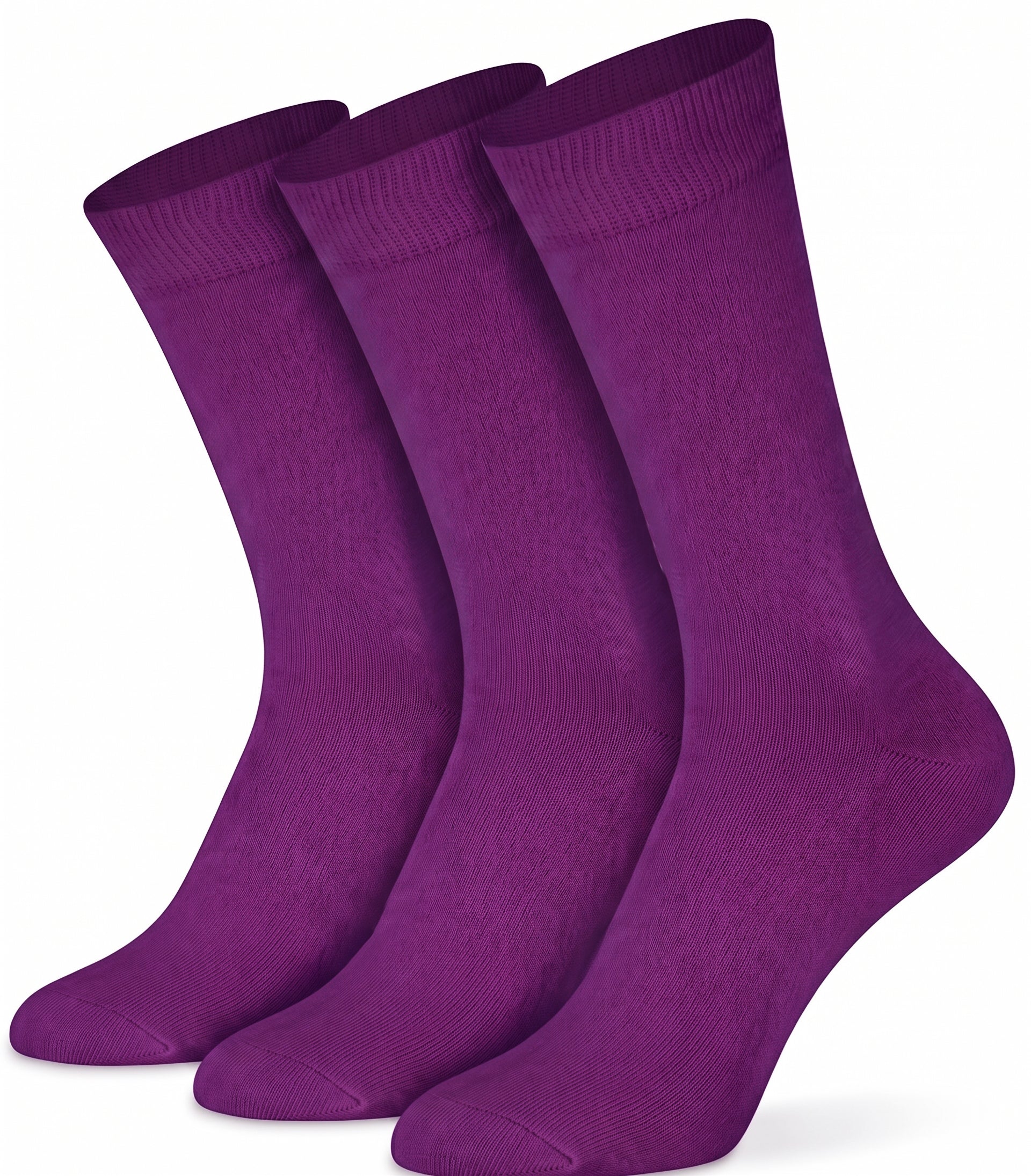 Mysocks Plain 3 Pairs Socks | Combed Cotton & Seamless Toe 01