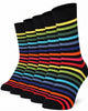 Mysocks 5 Pairs Rainbow Socks | Combed Cotton & Seamless Toe