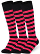Mysocks Stripe 3 Pairs Knee High Socks | Combed Cotton & Seamless Toe