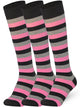 Mysocks Stripe 3 Pairs Knee High Socks | Combed Cotton & Seamless Toe
