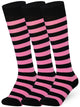 Mysocks Stripe 3 Pairs Knee High Socks | Combed Cotton & Seamless Toe