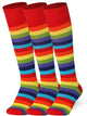Mysocks Stripe 3 Pairs Knee High Socks | Combed Cotton & Seamless Toe