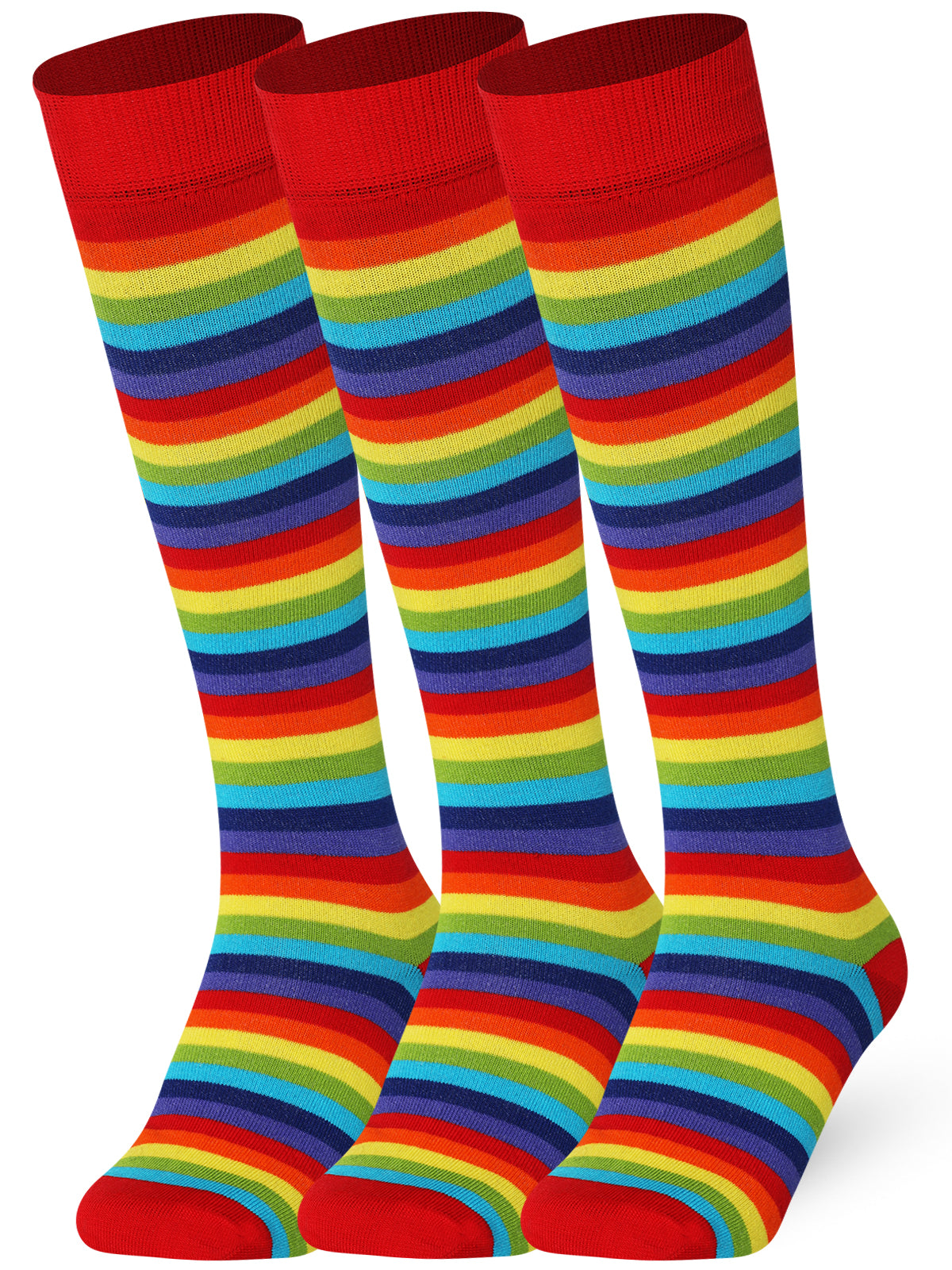 Mysocks Kids Rainbow Knee High Socks | Combed Cotton & Seamless Toe