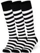 Mysocks Stripe 3 Pairs Knee High Socks | Combed Cotton & Seamless Toe