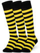 Mysocks Stripe 3 Pairs Knee High Socks | Combed Cotton & Seamless Toe
