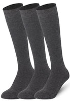 Plain Anthracite Mysocks knee high socks made of extra fine combed cotton.
