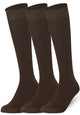 Plain Brown Mysocks knee high socks made of extra fine combed cotton.