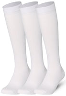 Plain White Mysocks knee high socks made of extra fine combed cotton.