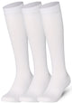 Plain White Mysocks knee high socks made of extra fine combed cotton.