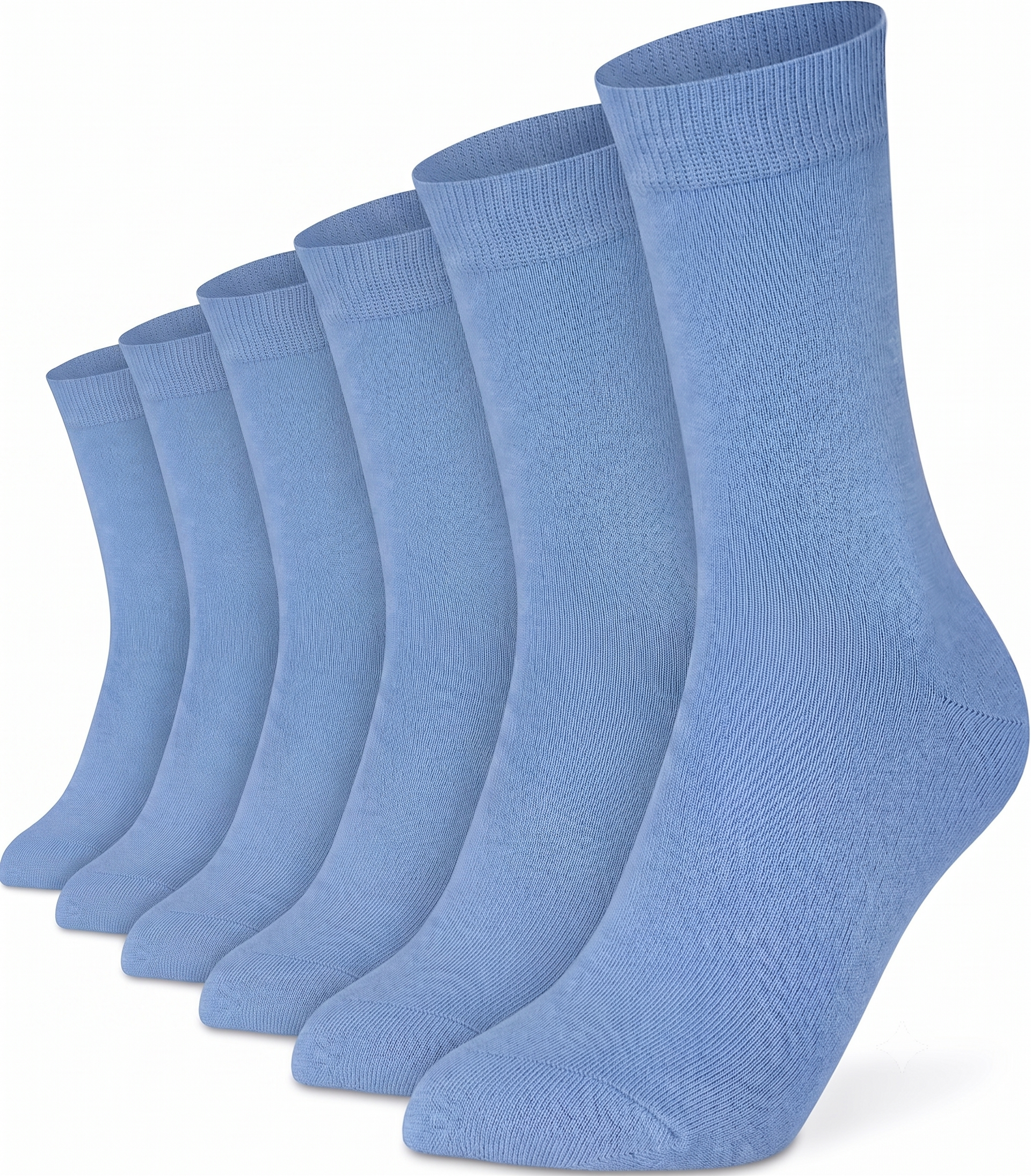 Mysocks Plain 6 Pairs Socks | Combed Cotton & Seamless Toe 02