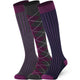 Purple Mix Mysocks knee high socks made of extra fine combed cotton.