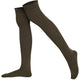 Mysocks Over the Knee Plain Socks | Combed Cotton & Seamless Toe 03