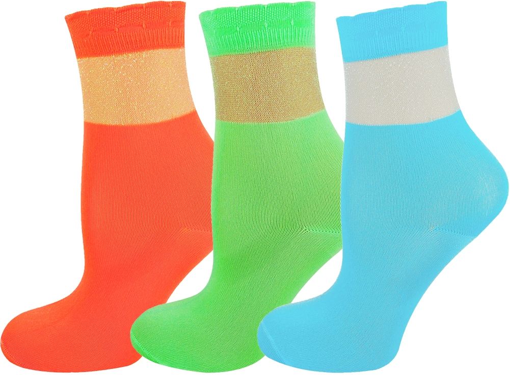 womens-neon-glitter-block-sheer-ankle-socks-3-pack