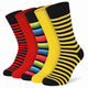 Mysocks 5 Pairs Multicolour Stripe Socks | Combed Cotton & Seamless Toe
