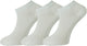 A multi-pair pack of white, extra-fine combed cotton trainer socks for men and women, featuring a comfortable seamless toe design.