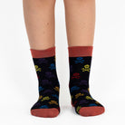 Mysocks kids 3-pair crew socks pack featuring fun patterns