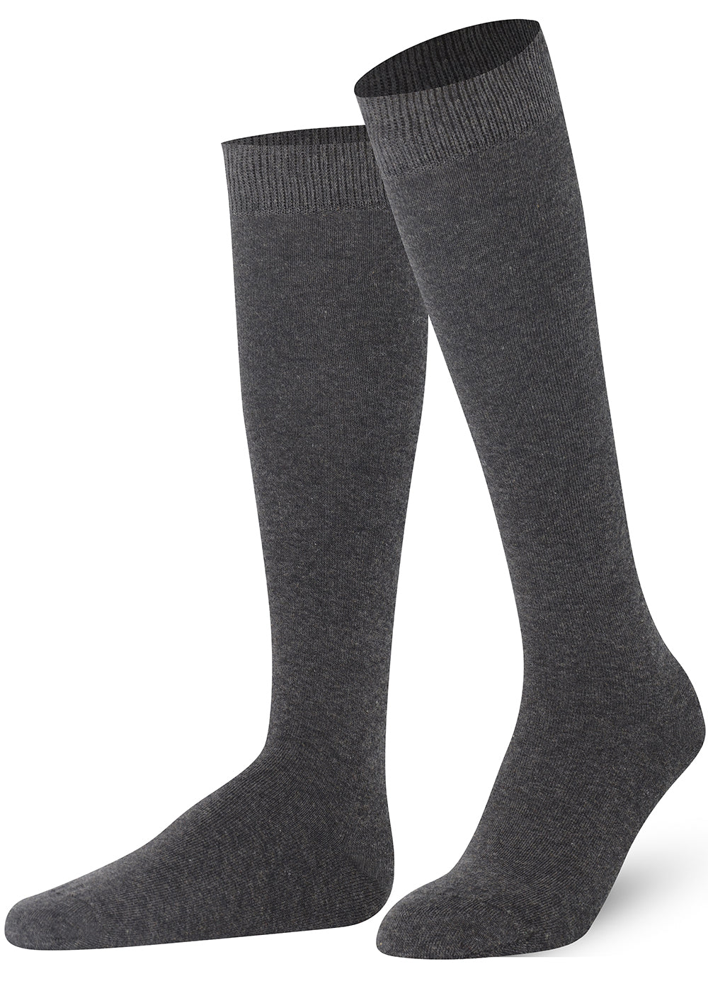 Anthracite Blue Mysocks Kids Knee High Plain Socks