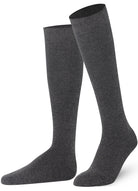 Anthracite Blue Mysocks Kids Knee High Plain Socks