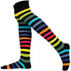Mysocks Over the Knee Rainbow Stripe Socks | Combed Cotton & Seamless Toe 01