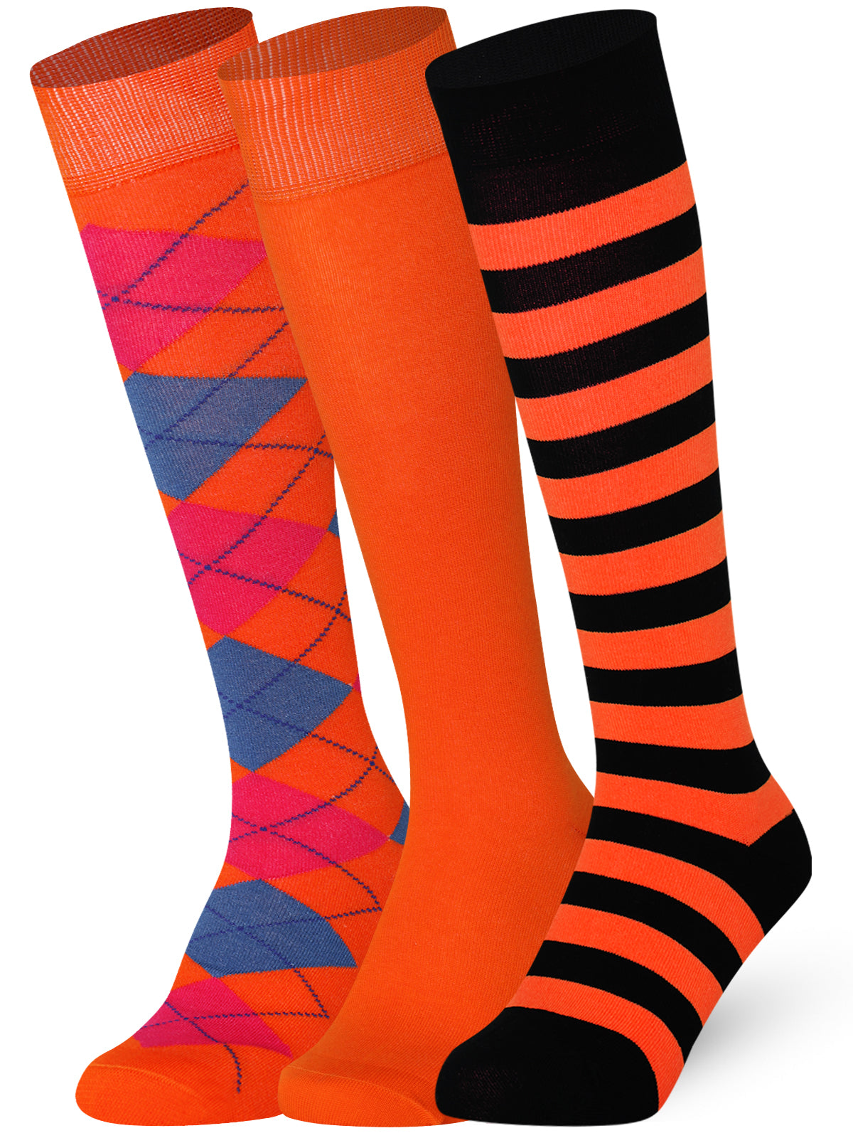 Multicolour Mix Mysocks knee high Multi design socks made of extra fine combed cotton.