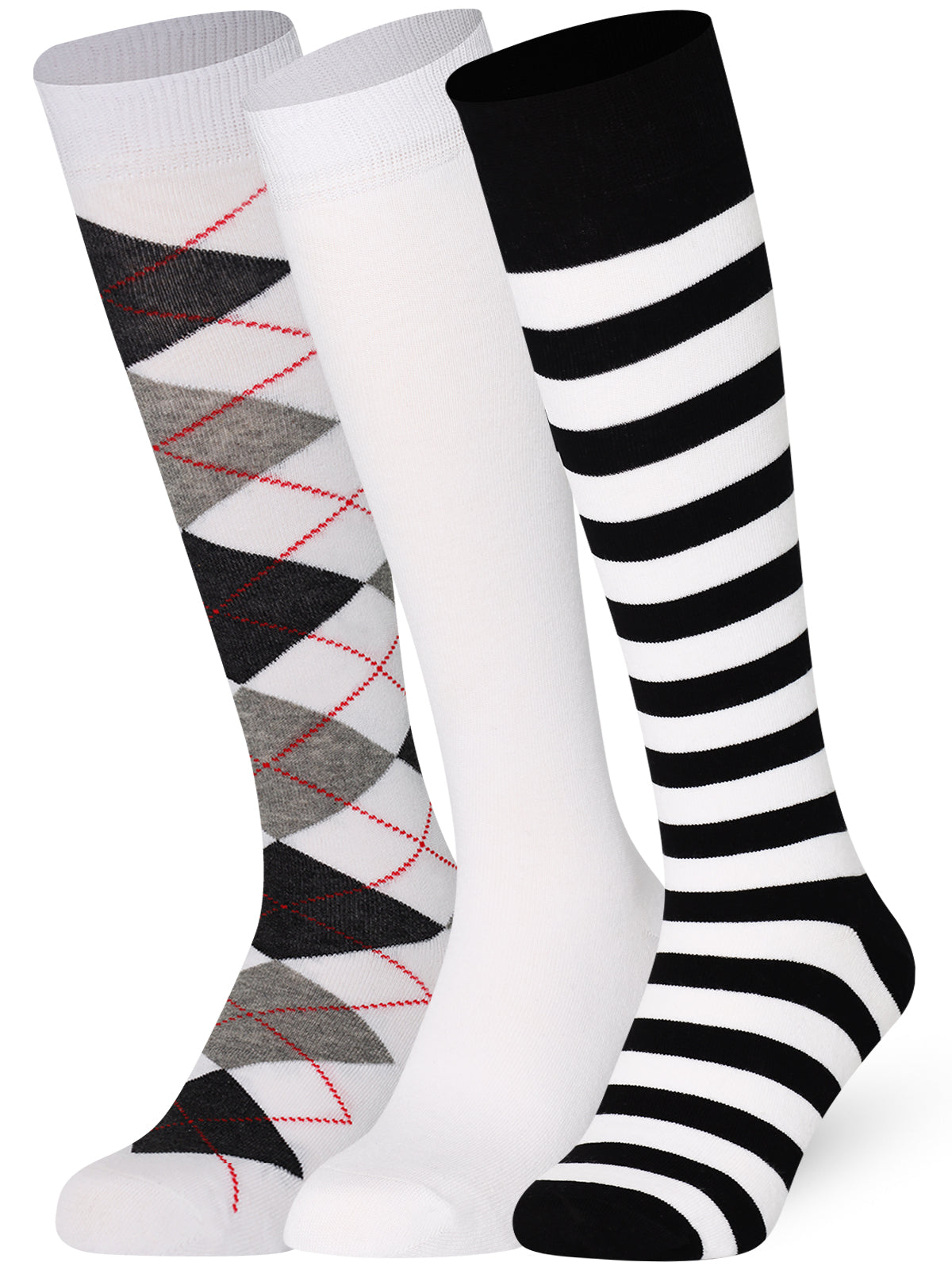 Multicolour Mix Mysocks knee high Multi design socks made of extra fine combed cotton.