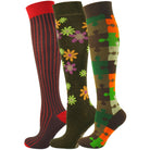 Multicolour Mix Mysocks knee high socks made of extra fine combed cotton.