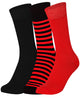 Mysocks Stripe Multi Design 3 Pairs Socks | Combed Cotton & Seamless Toe