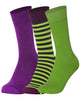 Mysocks Stripe Multi Design 3 Pairs Socks | Combed Cotton & Seamless Toe