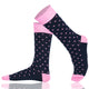 Mysocks Polka Dots Design Socks | Combed Cotton & Seamless Toe