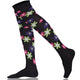Mysocks Over the Knee Flower Combination Socks | Combed Cotton & Seamless Toe